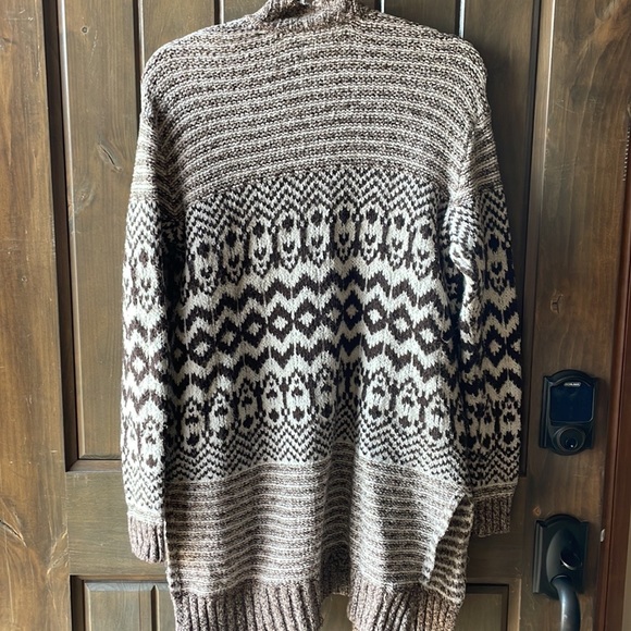 AMERICAN EAGLE Brown long cardigan small - Picture 4 of 5